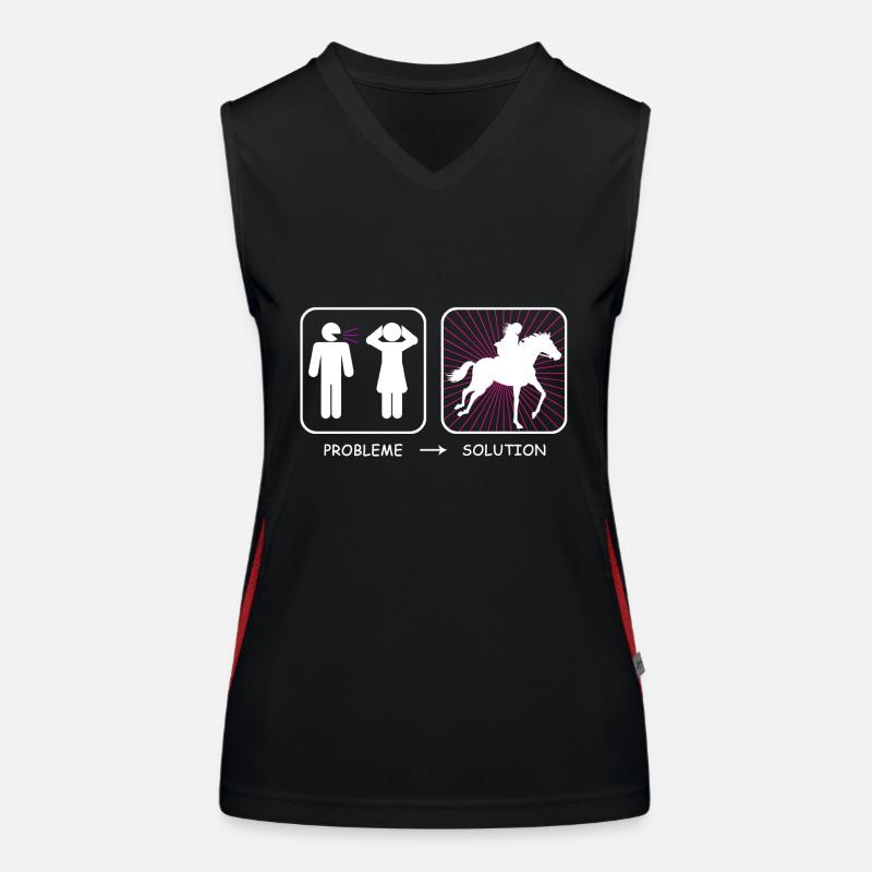 Problem? Lösung Funktionelles Kontrast-Tank Top für Frauen