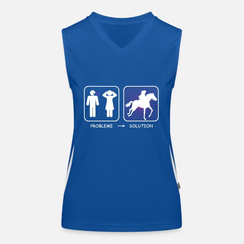 Problem? Lösung Funktionelles Kontrast-Tank Top für Frauen