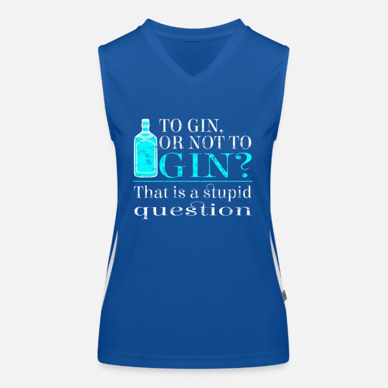 To gin or not to gin? That is a stupid question! Women's Functional Contrast Tank Top