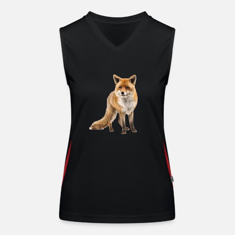 Fuchs Funktionelles Kontrast-Tank Top für Frauen