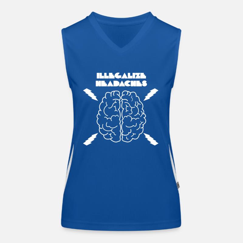 illegalize headaches Women's Functional Contrast Tank Top