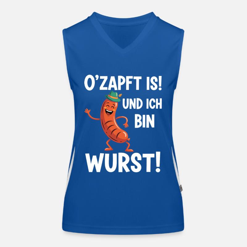 Coole Wurst Funktionelles Kontrast-Tank Top für Frauen