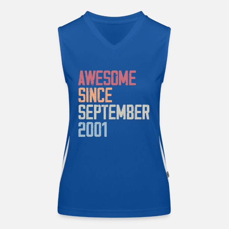 Bogosse geboren im September 2001 Geburtstagsgeschenk Funktionelles Kontrast-Tank Top für Frauen