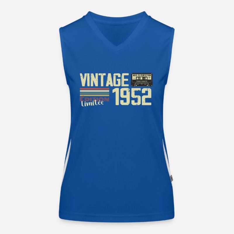 1952 Vintage Retro 1952 Geburtstagsgeschenk Funktionelles Kontrast-Tank Top für Frauen