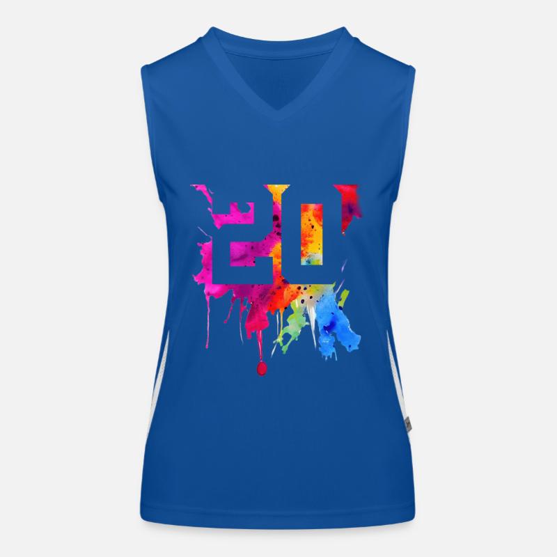 20 YEARS 20TH BIRTHDAY Women's Functional Contrast Tank Top
