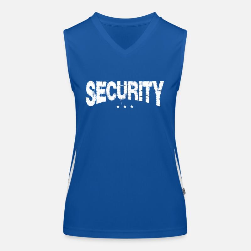 Security Sicherheitsdienst Party Funktionelles Kontrast-Tank Top für Frauen