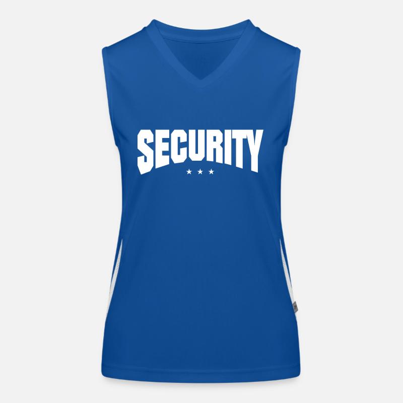 Security Sicherheitsdienst Party Funktionelles Kontrast-Tank Top für Frauen