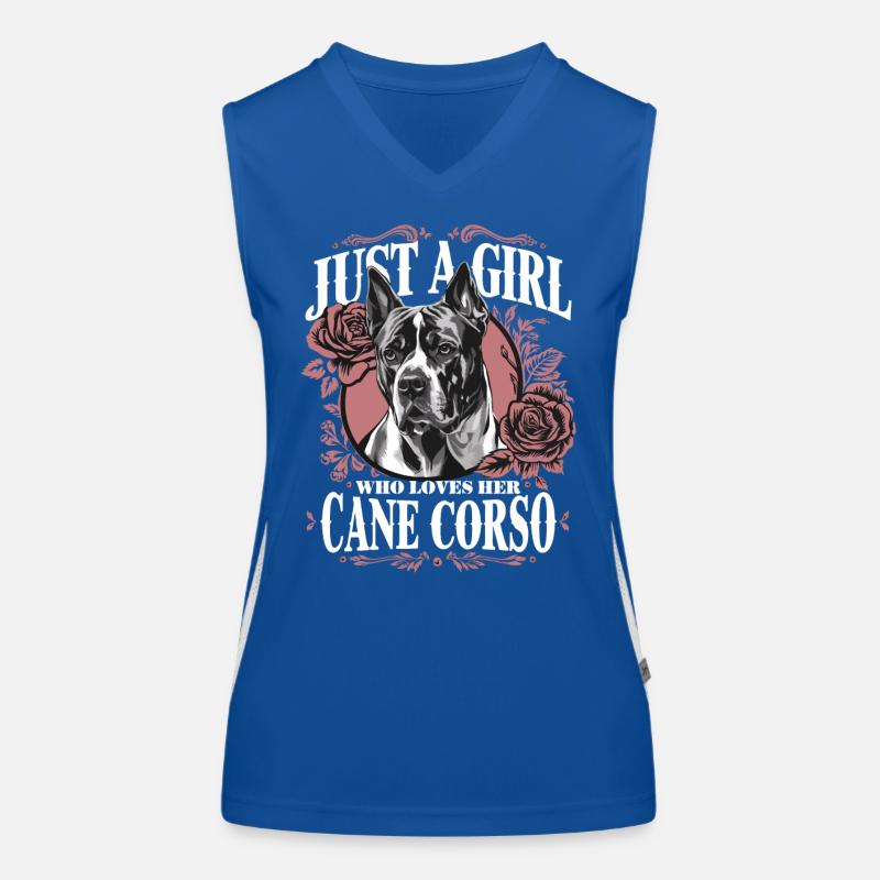 Cane Corso Hund Funktionelles Kontrast-Tank Top für Frauen