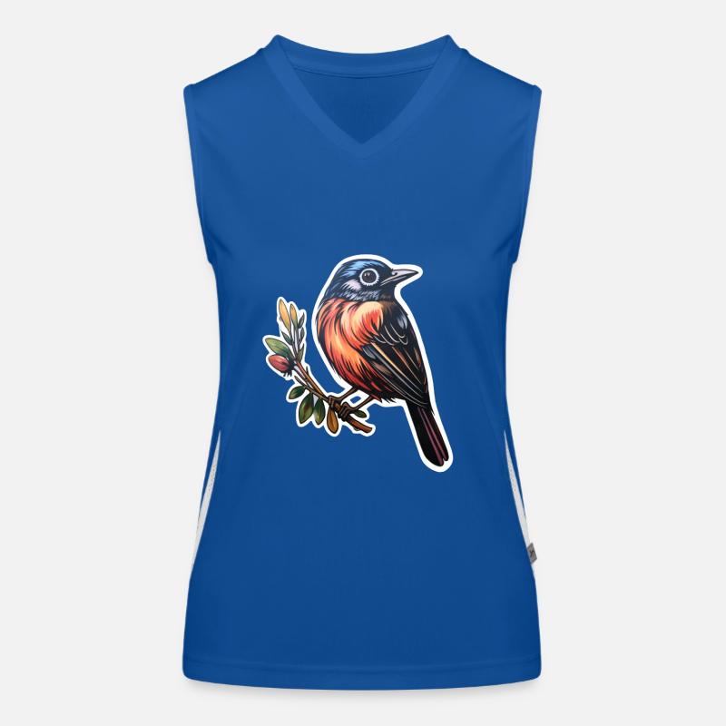 Oiseau Débardeur respirant contrasté Femme