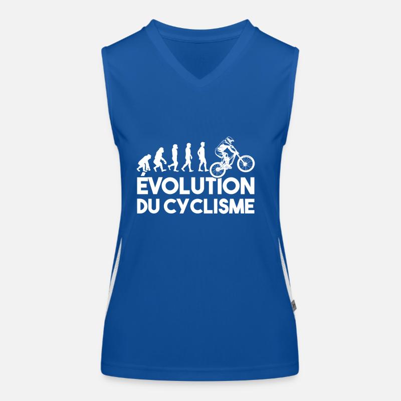 évolution du cyclisme Débardeur respirant contrasté Femme