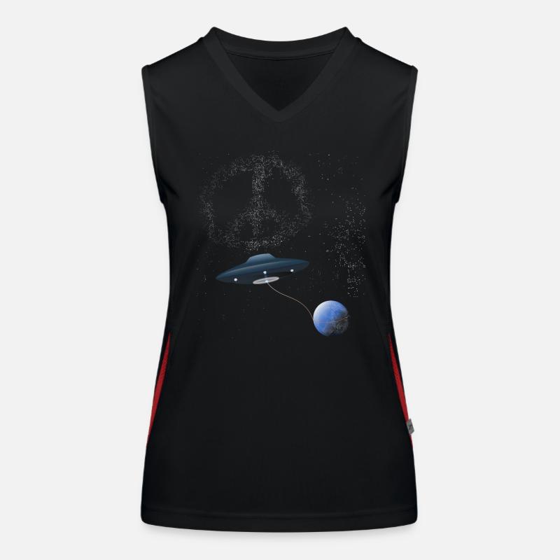 UFO PEACE Star Clusters Women's Functional Contrast Tank Top
