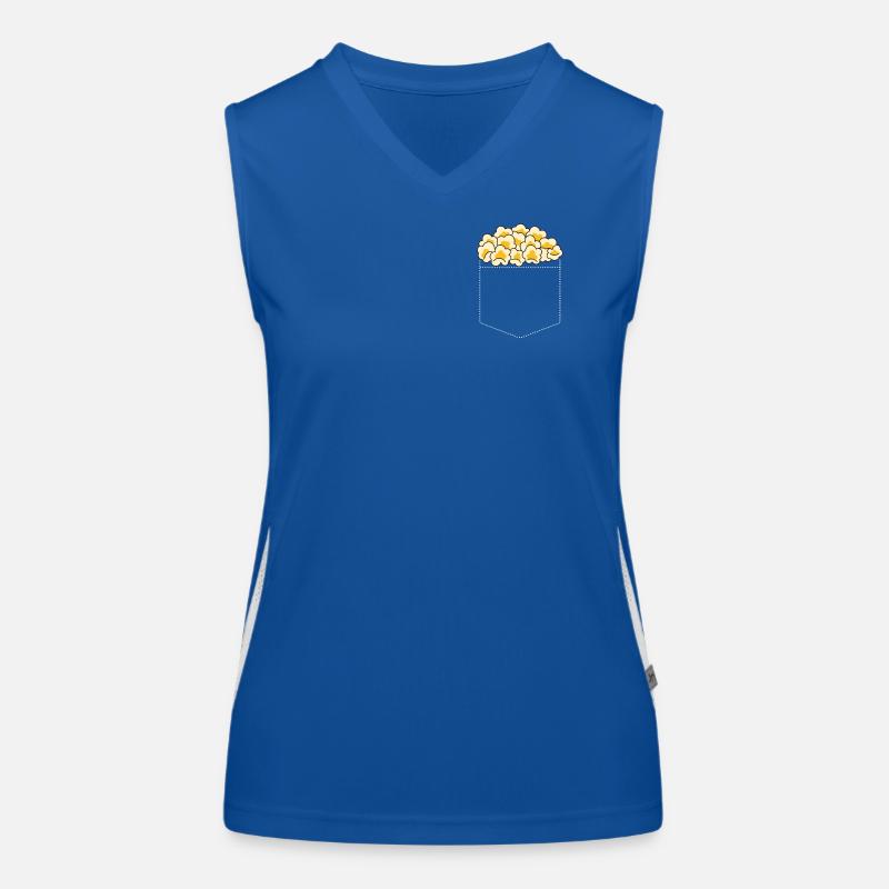 Popcorn Funktionelles Kontrast-Tank Top für Frauen