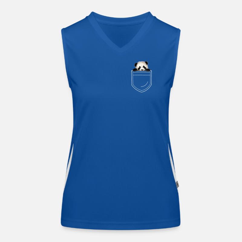 Panda Pandabär Funktionelles Kontrast-Tank Top für Frauen