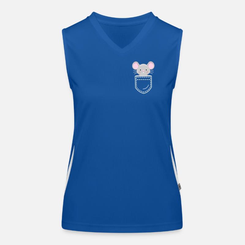 Maus Mäuse Funktionelles Kontrast-Tank Top für Frauen