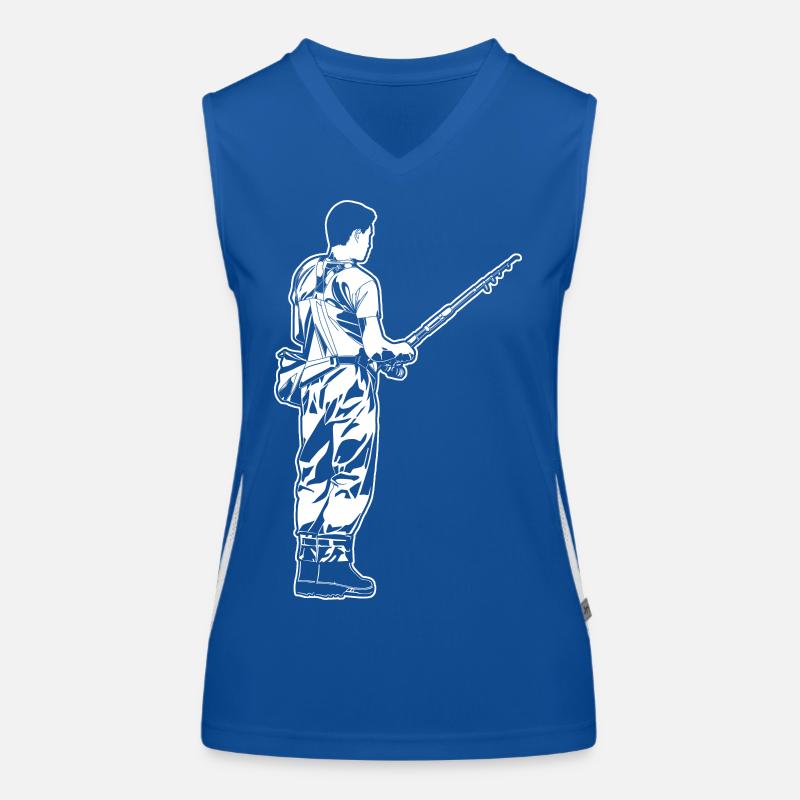 Angler Funktionelles Kontrast-Tank Top für Frauen