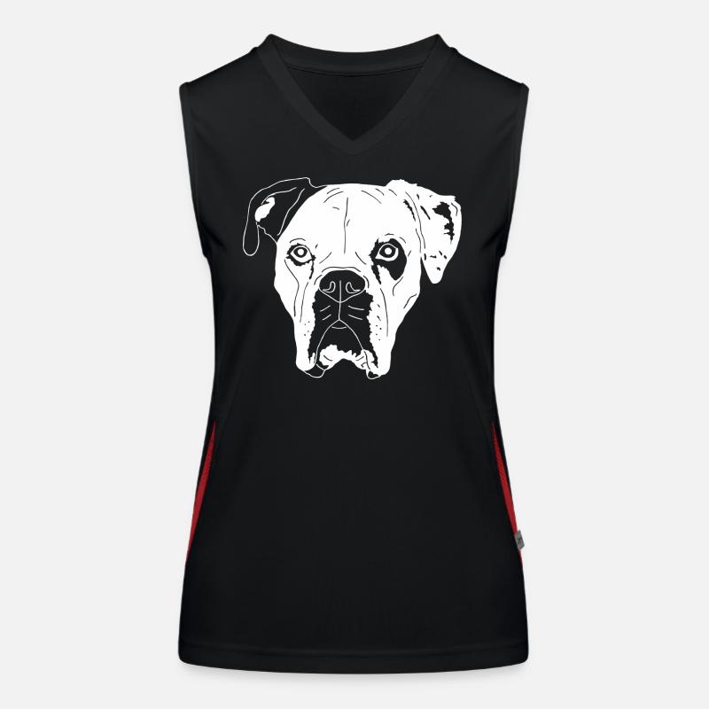 Boxer Mix Funktionelles Kontrast-Tank Top für Frauen