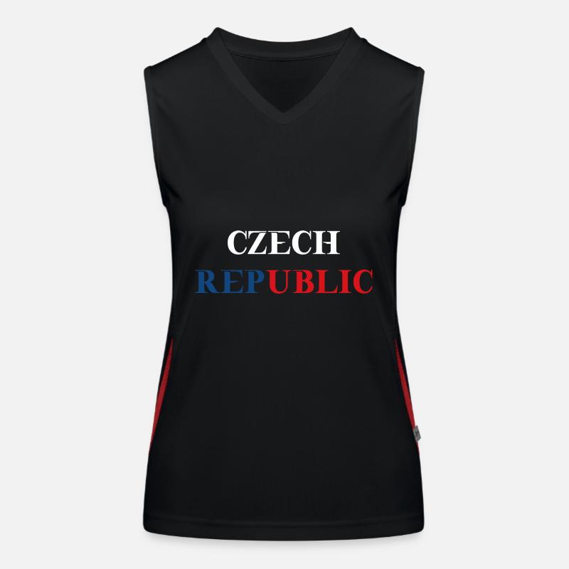 République tchèque République tchèque Idée cadeau Débardeur respirant contrasté Femme