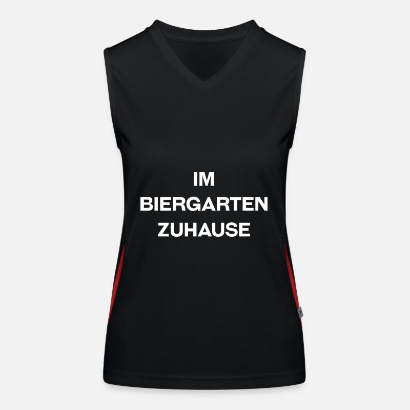 Biergarten Bier Funktionelles Kontrast-Tank Top für Frauen