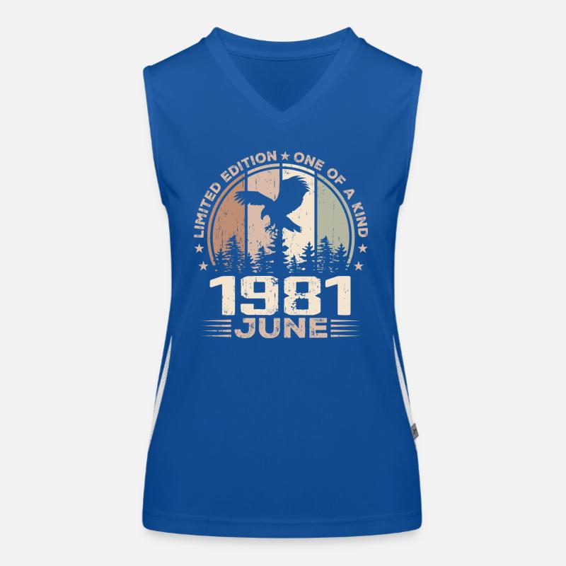 Incomparable since June 1981, 43rd Anniversary Women's Functional Contrast Tank Top