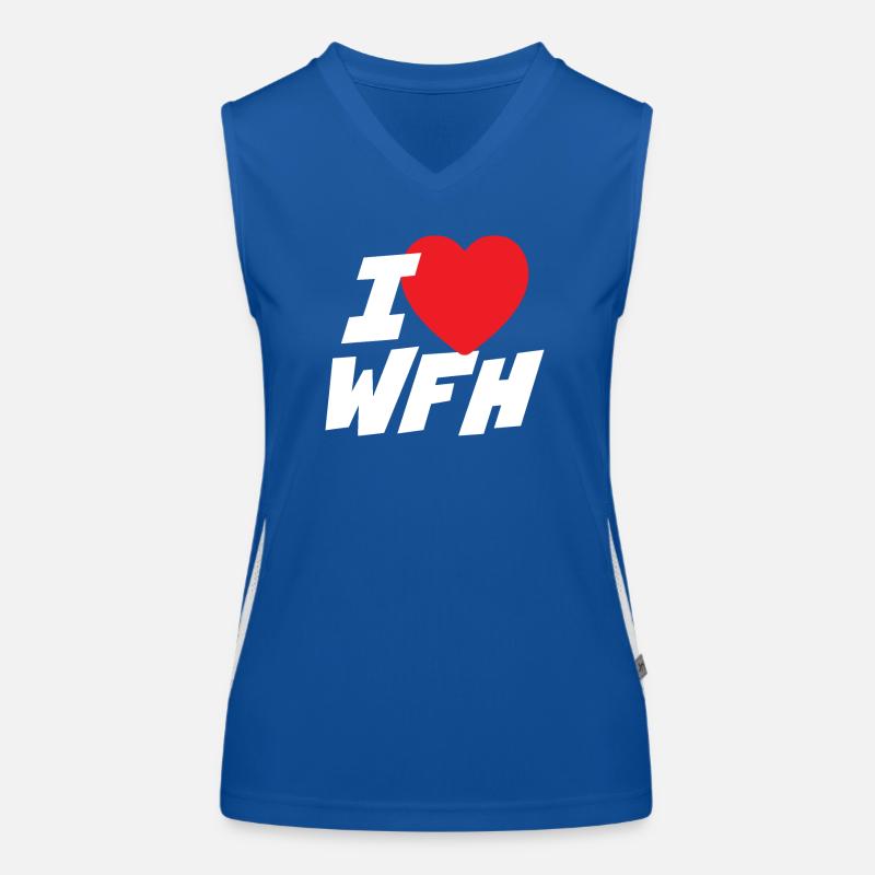 I Love WFH Women's Functional Contrast Tank Top
