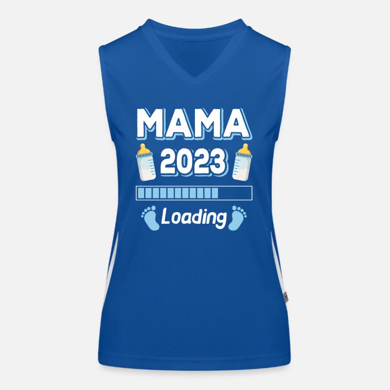 Mama 2023 Loading Mutter Mütter Mom Muttertag Funktionelles Kontrast-Tank Top für Frauen