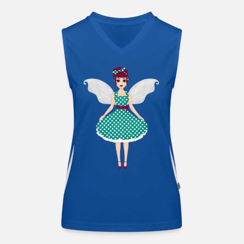 Rockabilly Fee Funktionelles Kontrast-Tank Top für Frauen