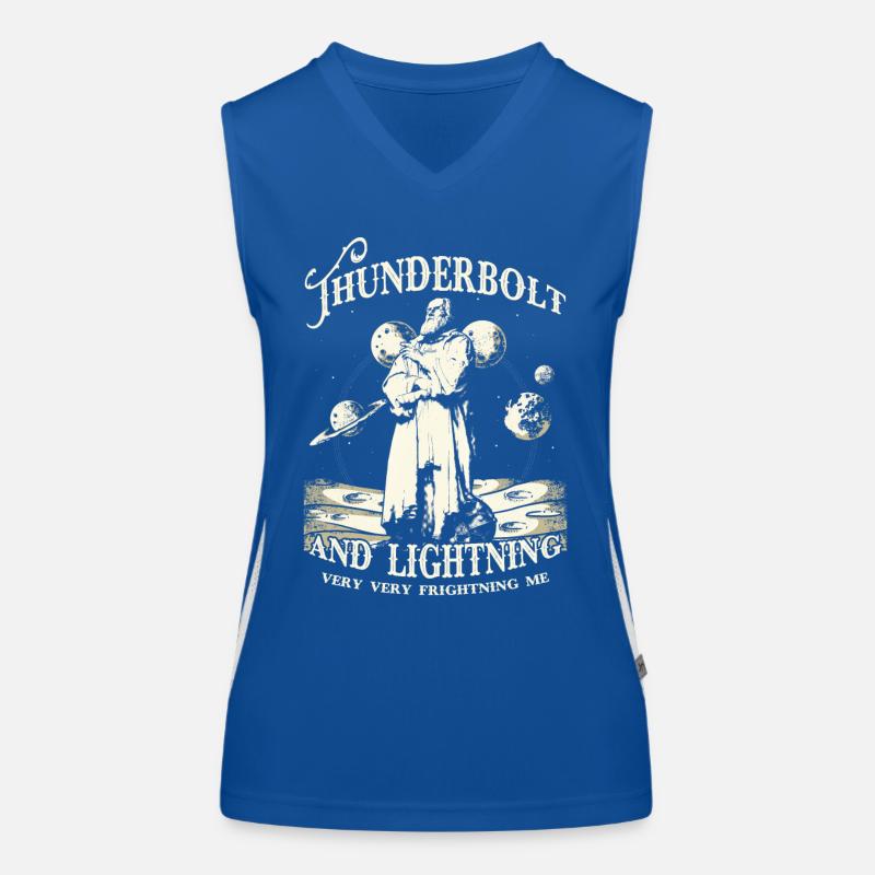 Thunderbolt and Lightning Funktionelles Kontrast-Tank Top für Frauen