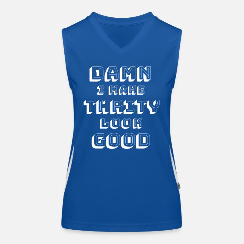 30. Geburtstag Funktionelles Kontrast-Tank Top für Frauen