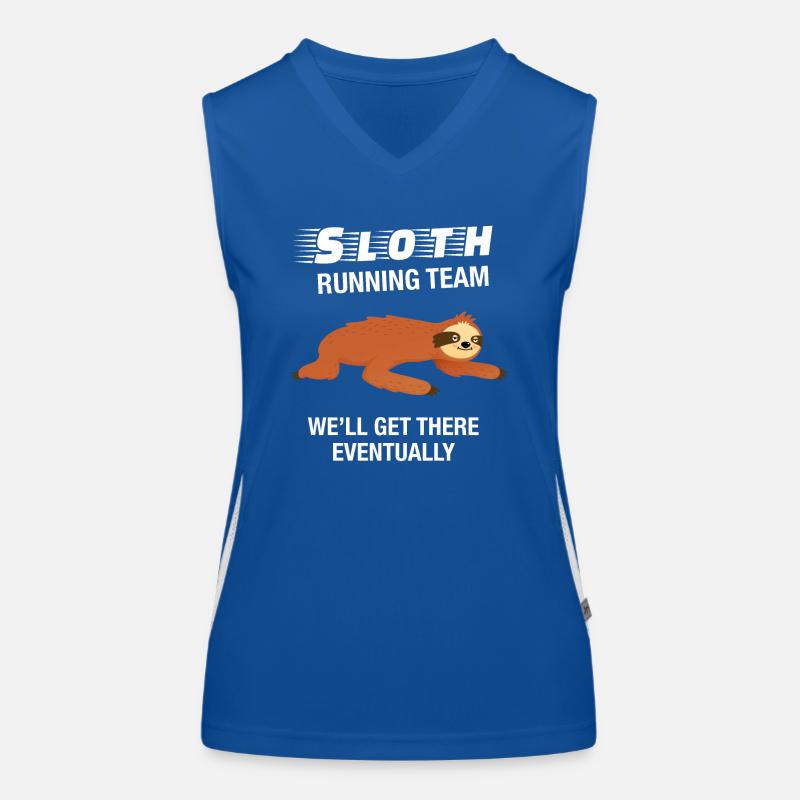 Sloth Running Team - Marathon Run Runner Débardeur respirant contrasté Femme