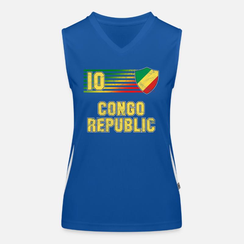 République du Congo Débardeur respirant contrasté Femme