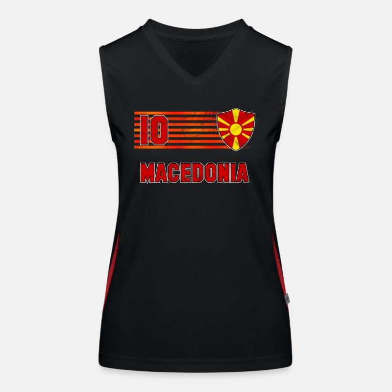 Mazedonien Funktionelles Kontrast-Tank Top für Frauen