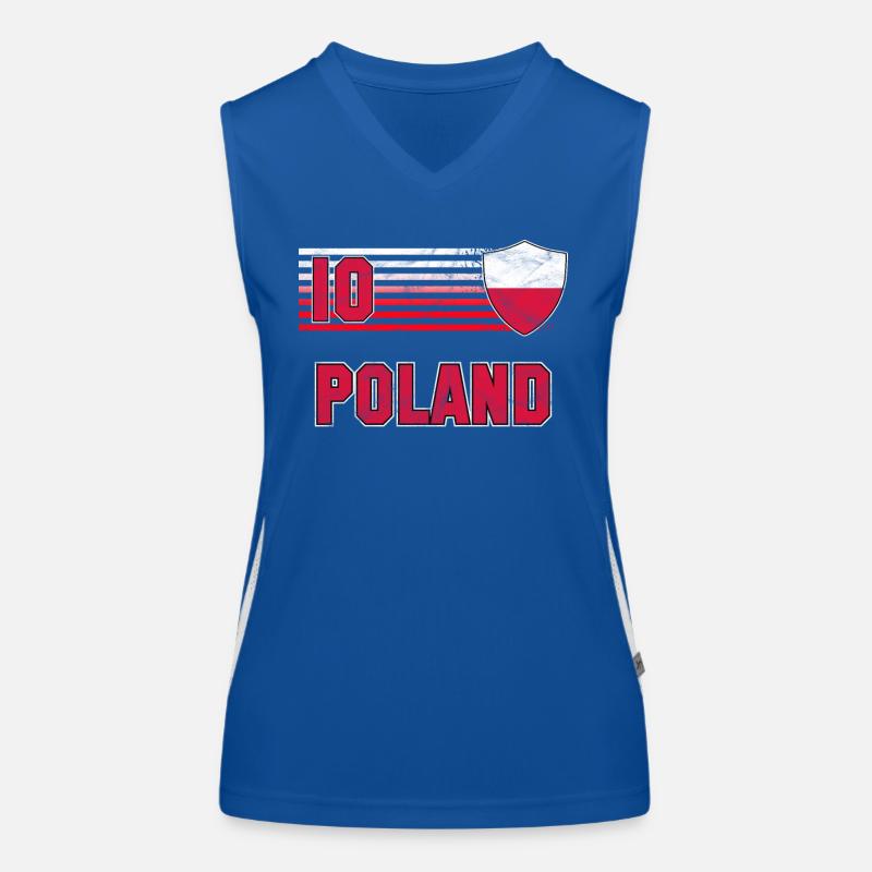 Poland Women's Functional Contrast Tank Top