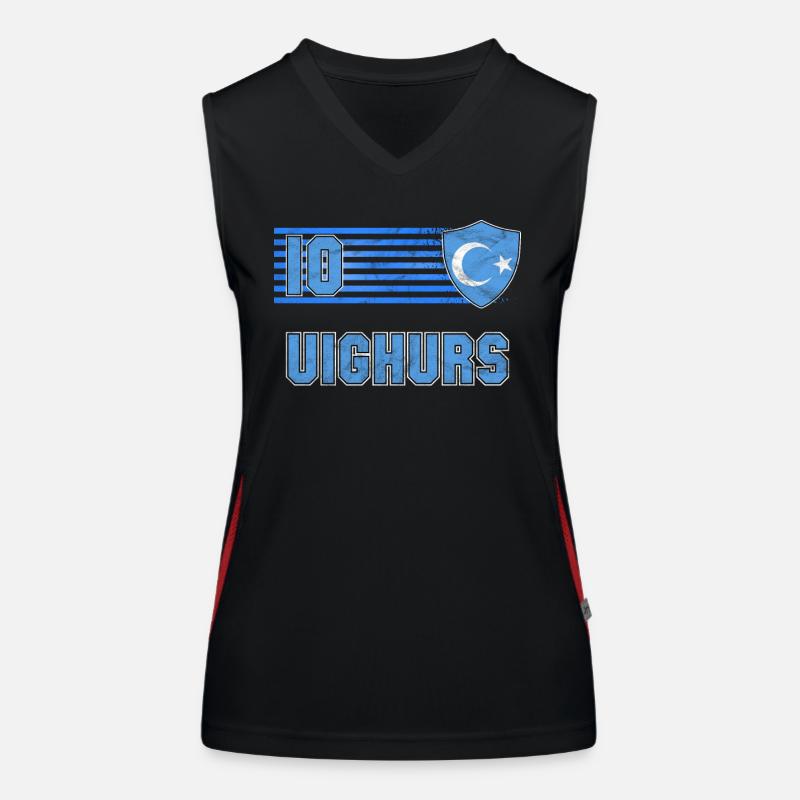 Uiguren Funktionelles Kontrast-Tank Top für Frauen