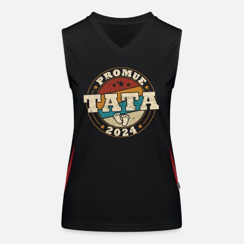 Promue tata 2024 Débardeur respirant contrasté Femme