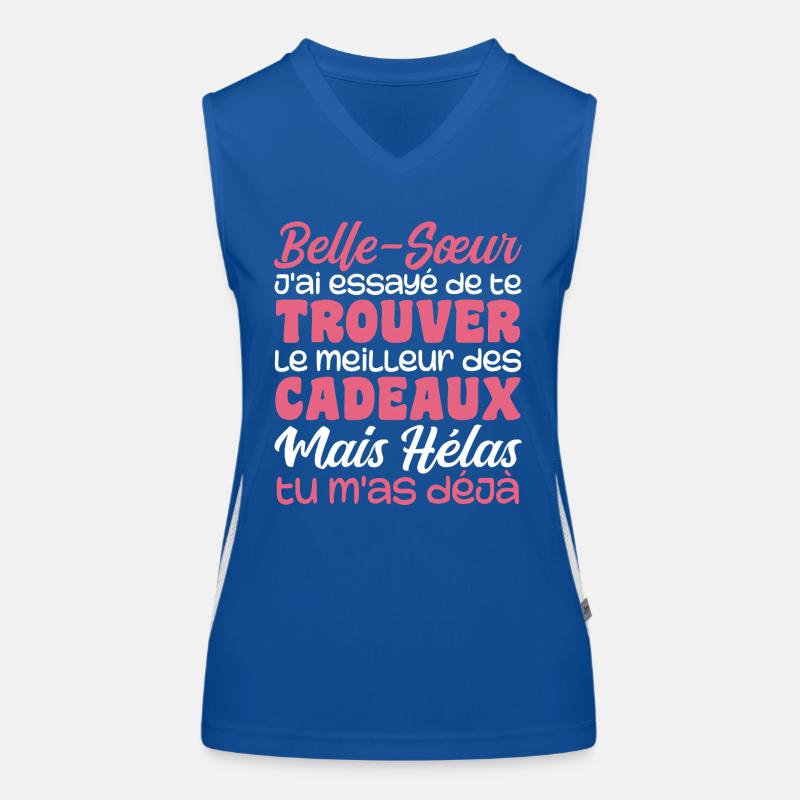 Ehefrau Beste Schwägerin Tolles Weihnachtsgeschenk Funktionelles Kontrast-Tank Top für Frauen