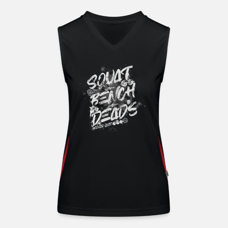 Squat Bench Deads Funktionelles Kontrast-Tank Top für Frauen