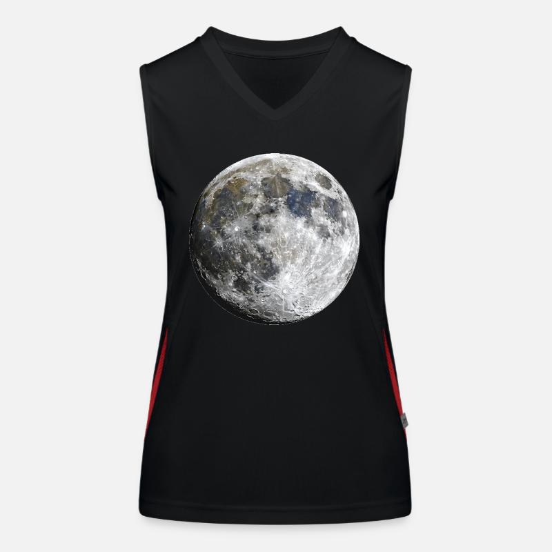 Moon Funktionelles Kontrast-Tank Top für Frauen