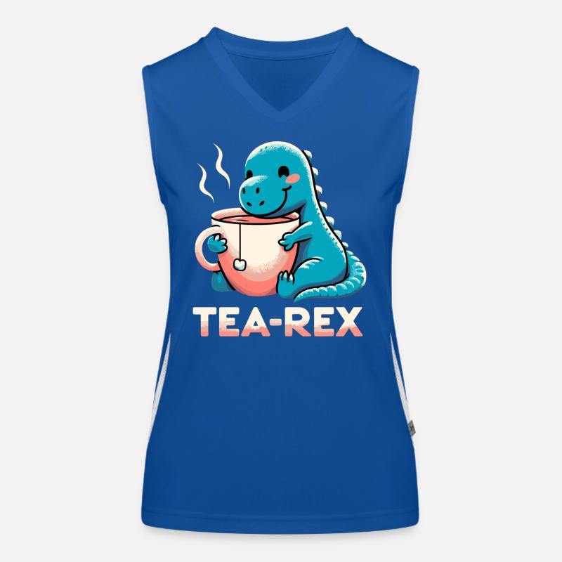 Tee Rex Tee-Rex Teetrinker Geschenk Funktionelles Kontrast-Tank Top für Frauen