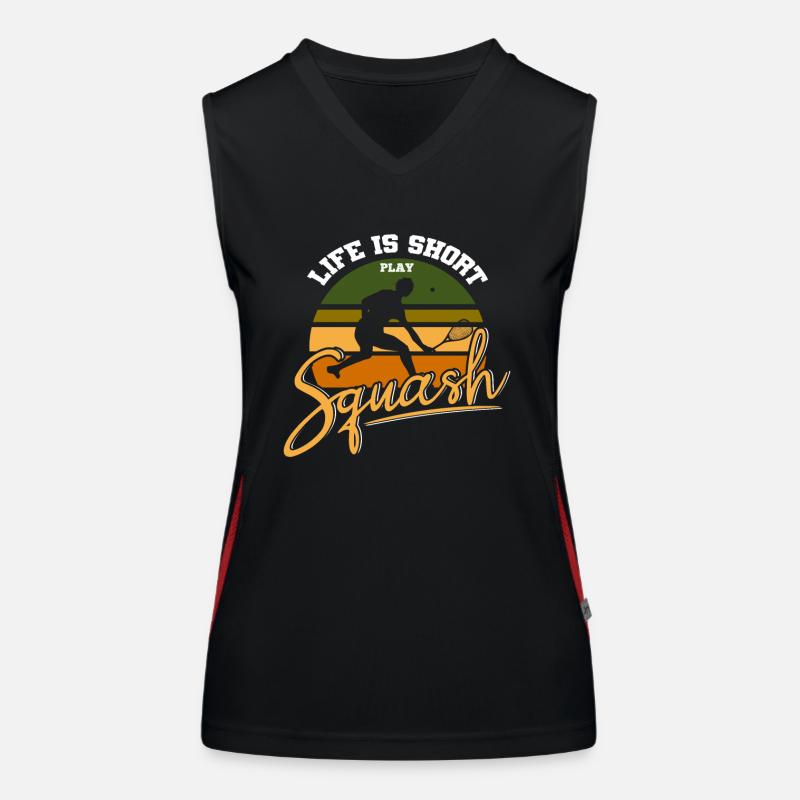 Vintage Squash Funktionelles Kontrast-Tank Top für Frauen