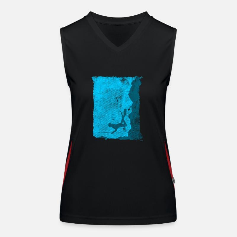 Diver spear spearfishing speargun Women's Functional Contrast Tank Top