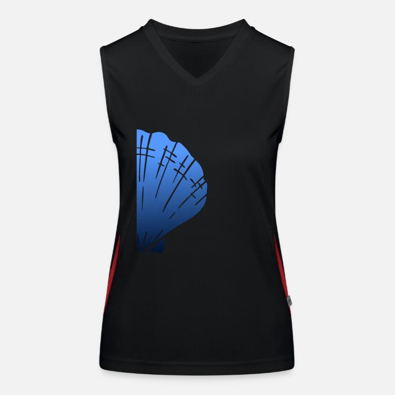 Half Pilgrim's Shell Scalltrail Blue Women's Functional Contrast Tank Top
