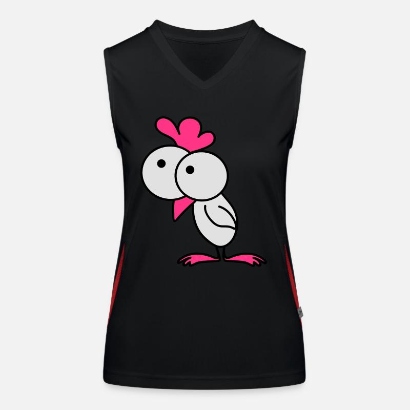Surprised chick Women's Functional Contrast Tank Top