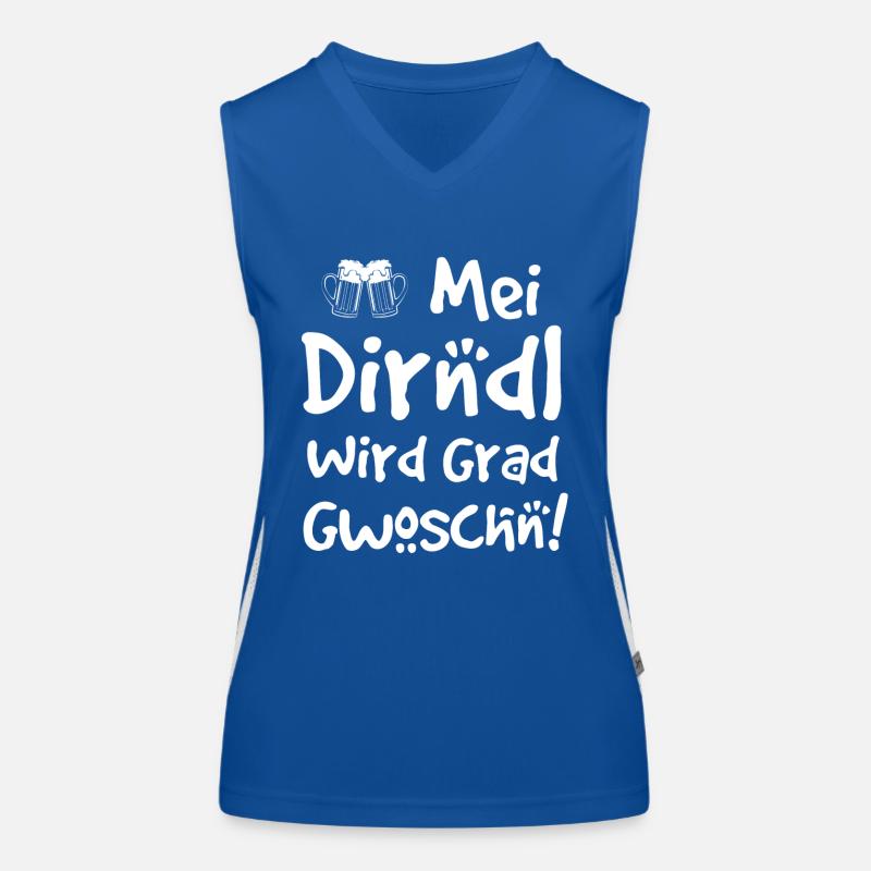 mei dirndl wird grad Funktionelles Kontrast-Tank Top für Frauen