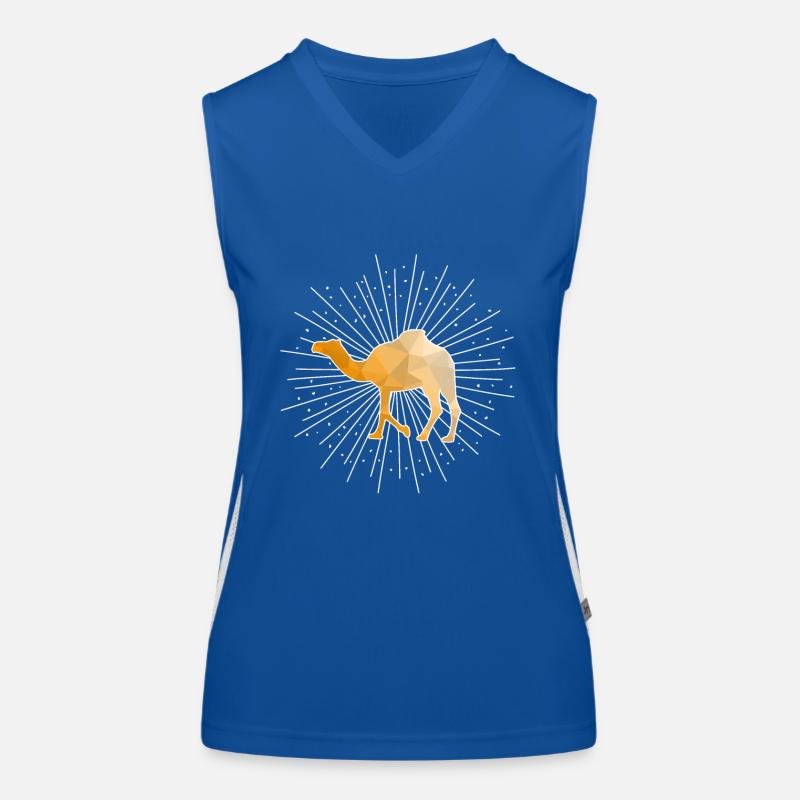 Dromadaire de dromadaire Débardeur respirant contrasté Femme