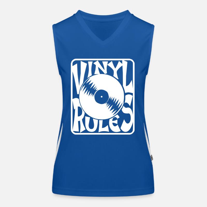 Vinyl Rules Funktionelles Kontrast-Tank Top für Frauen