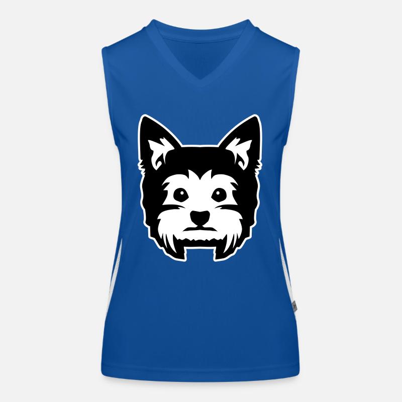 Yorkshire Terrier Funktionelles Kontrast-Tank Top für Frauen