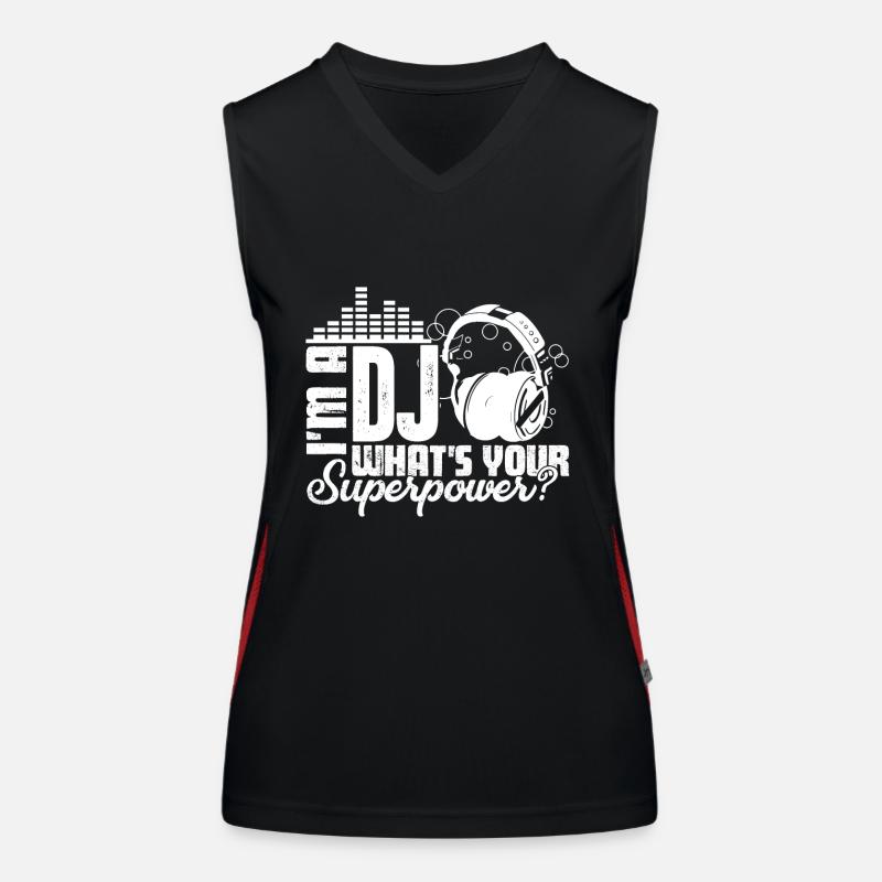 DJ Ich bin ein DJ Funktionelles Kontrast-Tank Top für Frauen