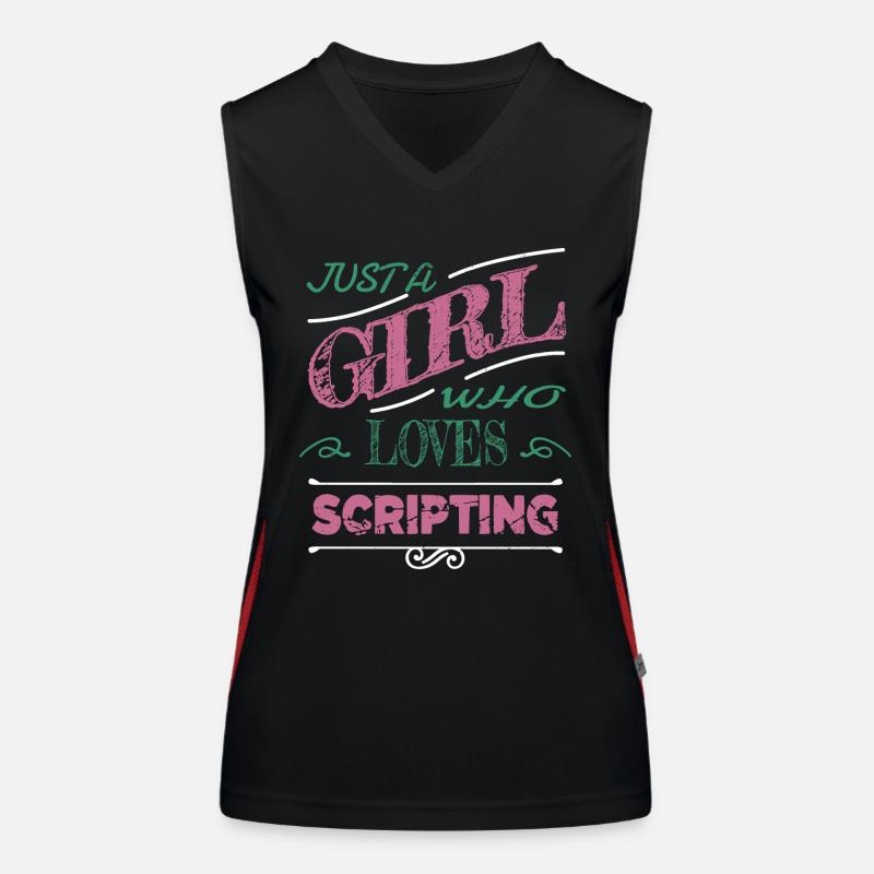 fun computer scientist quote statement Women's Functional Contrast Tank Top