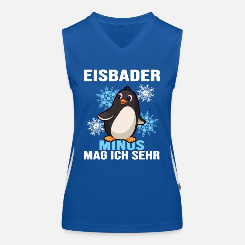 eisbader winterbader eisloch Funktionelles Kontrast-Tank Top für Frauen