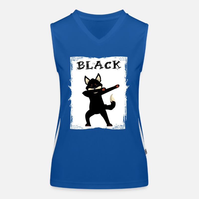 black fox tolerance equality black Women's Functional Contrast Tank Top